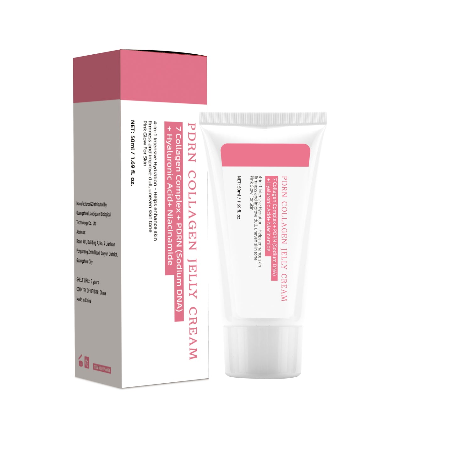 PDRN Collagen Jelly Cream - Anti-Aging Face Moisturizer for Firmer, Youthful Skin