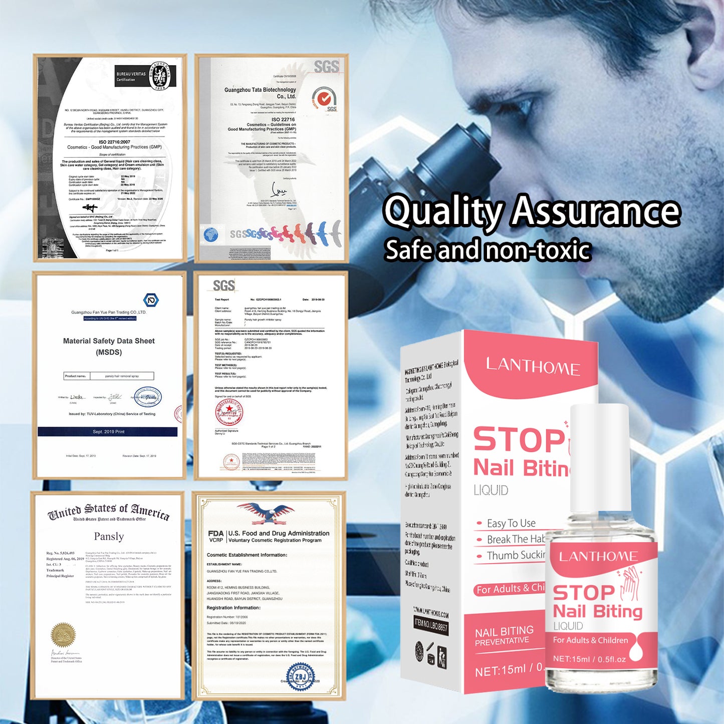 Bitter Nail Water - Safe Non-Toxic Formula to Stop Nail Biting