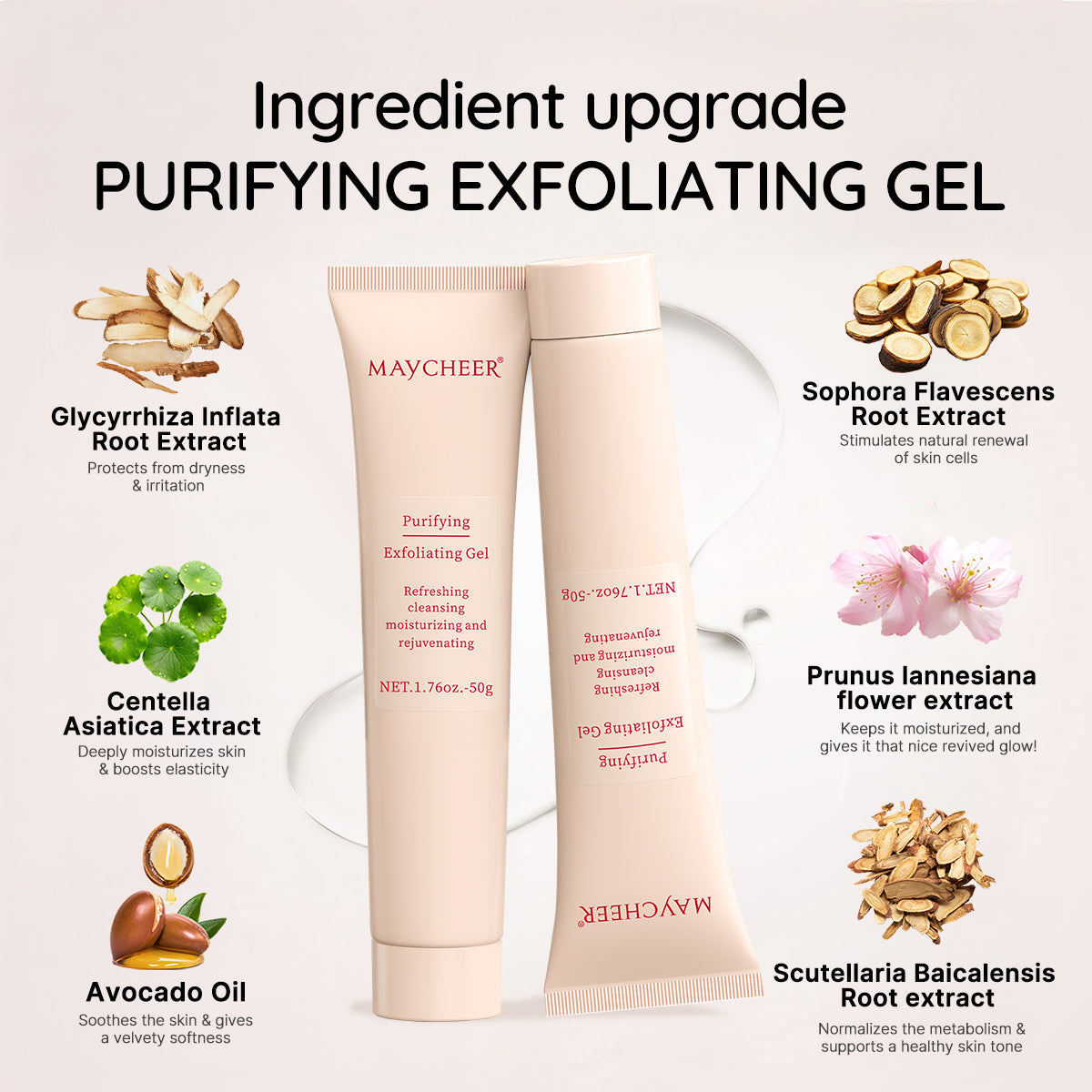 Purifying Exfoliating Gel - Deep Cleansing Face Scrub